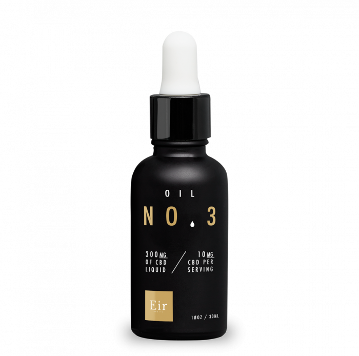 Eir Health No.3 black bottle minimal design
